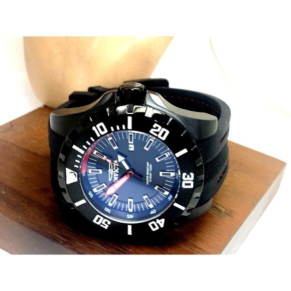 Invicta Men's Watch 30760 Pro Diver Quartz Red Black Dial Rubber Strap 52mm - Picture 9 of 15